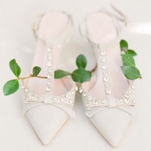 Kate Spade Julianna T-strap Bow Pumps / Heels